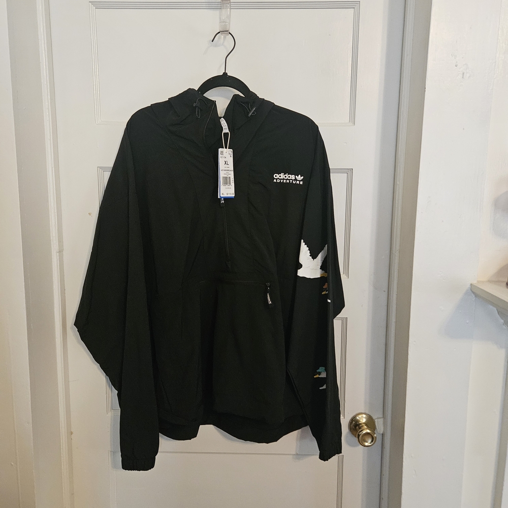 Adidas Adventure Black Windbreaker